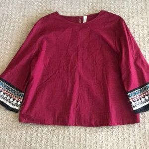 Cranberry blouse